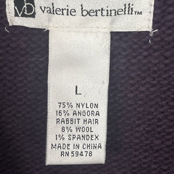 Cardigan Angora Wool blend size Large Ruffle Valerie Bertinelli - Picture 5 of 5